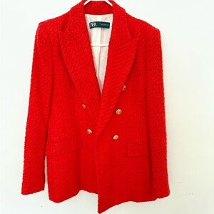 Zara Vibrant Textured Blazer